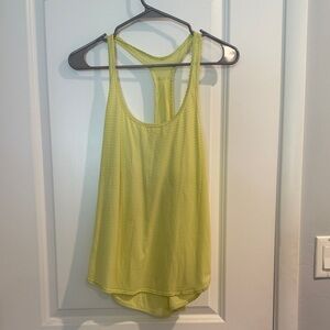Lululemon Lime Green Racerback Tank Top size 6